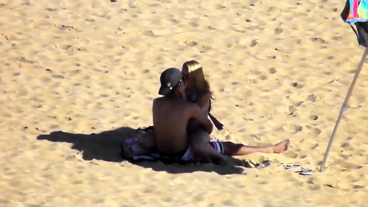 Voyeur Finds A Horny Amateur Couple Having Sex On The Beach Video at Porn image